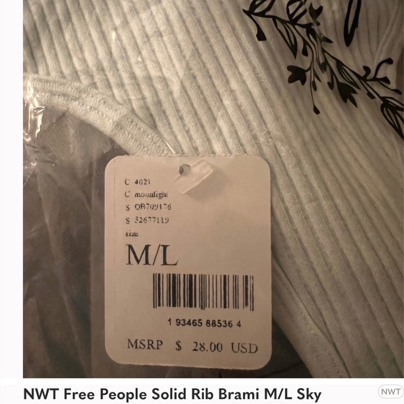 Free people Solid Brami in sky M/L - Picture 4 of 4